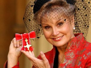 Angela Rippon pictured on December 9, 2004