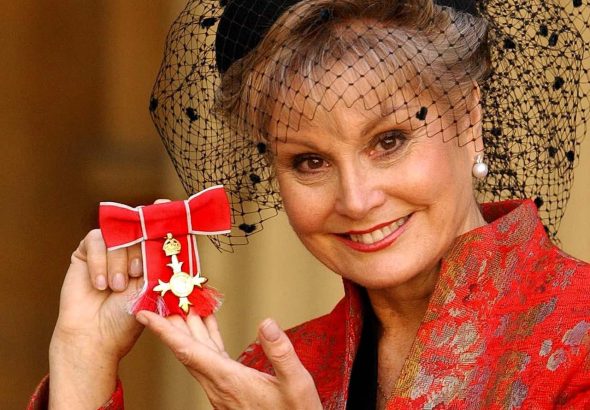Angela Rippon pictured on December 9, 2004