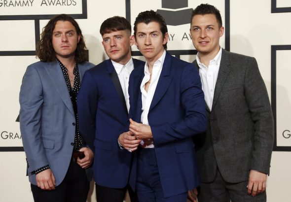 Arctic Monkeys pictured on February 8, 2015