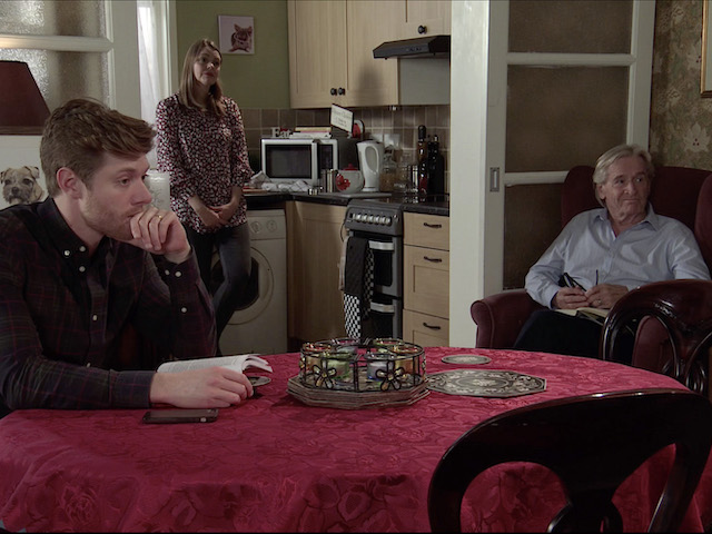 Ken, Daniel and Peter on Coronation Street on January 11, 2021