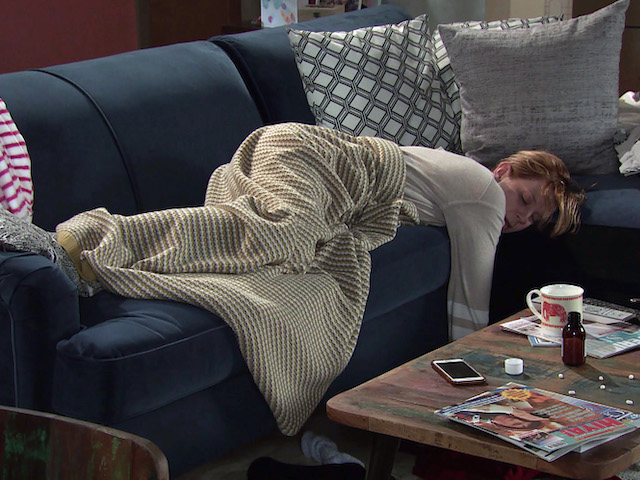Leanne lies unconscious on Coronation Street on January 8, 2021
