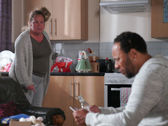 Karen and Mitch on EastEnders on September 24, 2020