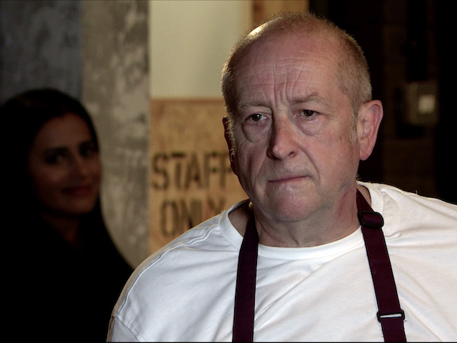 Geoff and Alya on Coronation Street on August 12, 2020