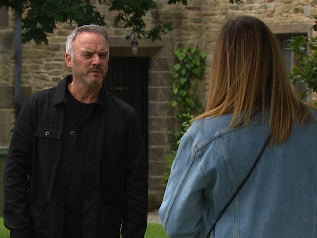 Harriet and Malone on Emmerdale on July 24, 2020