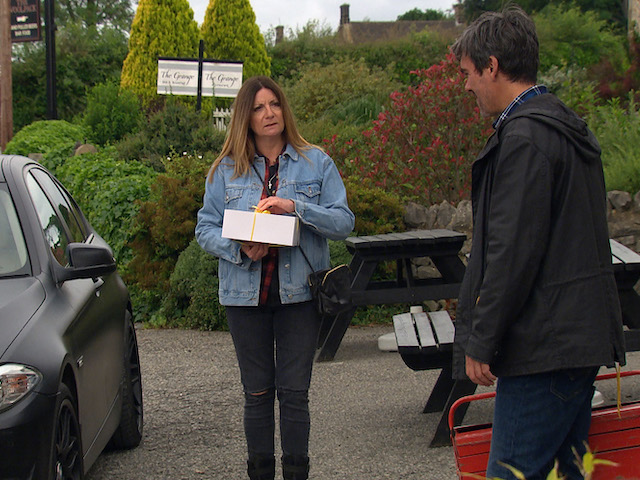 Harriet and Cain on Emmerdale on July 22, 2020