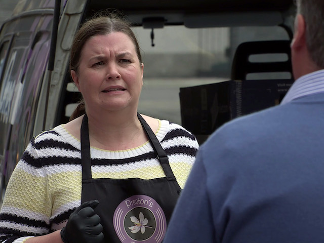 Mary and Brian on Coronation Street on September 23, 2020