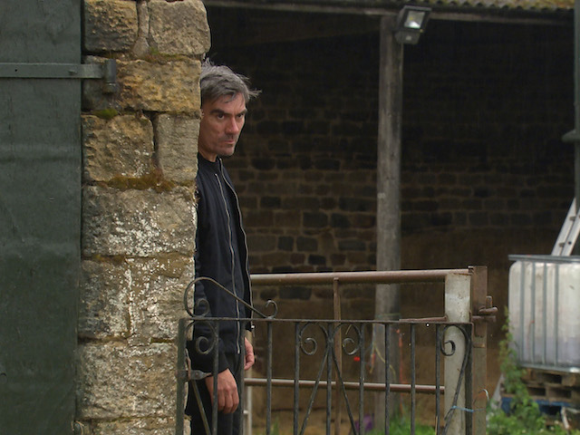 Malone, Moira and Cain on Emmerdale on July 6, 2020