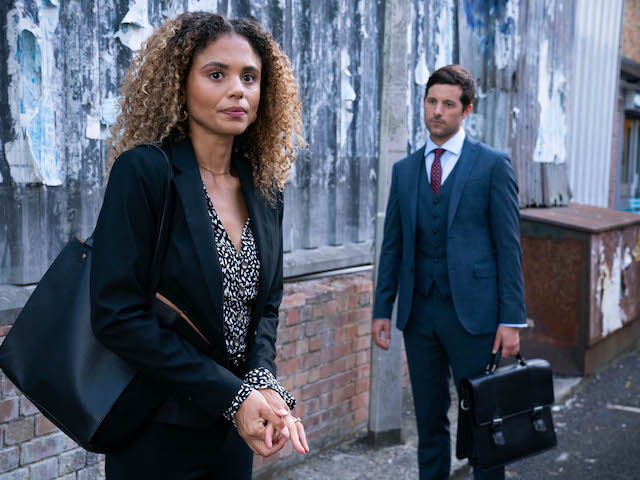 Chantelle and David on EastEnders on September 7, 2020