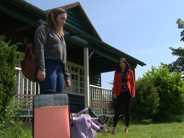 Gabby and Leyla on Emmerdale on August 17, 2020