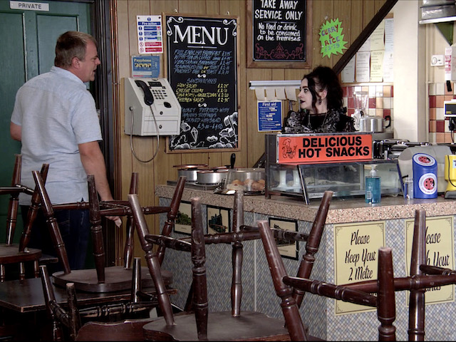 Leanne, Steve and Nina on Coronation Street on August 12, 2020