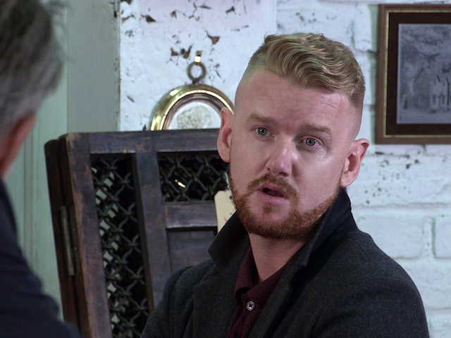 Ray and Gary on Coronation Street on October 12, 2020