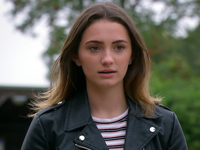 Gabby on Emmerdale on November 9, 2020