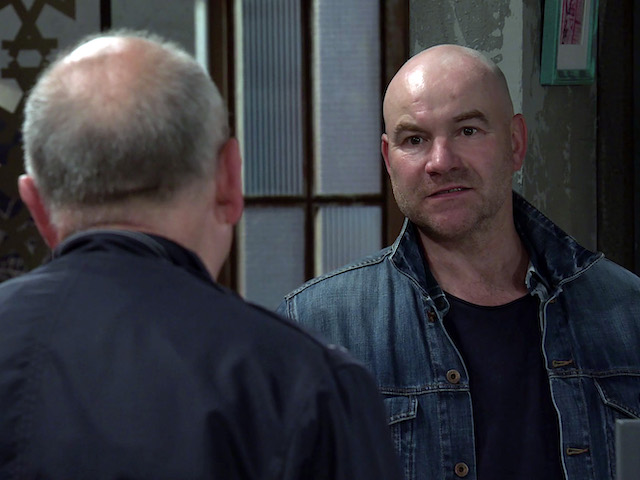 Tim and Geoff on Coronation Street on October 5, 2020