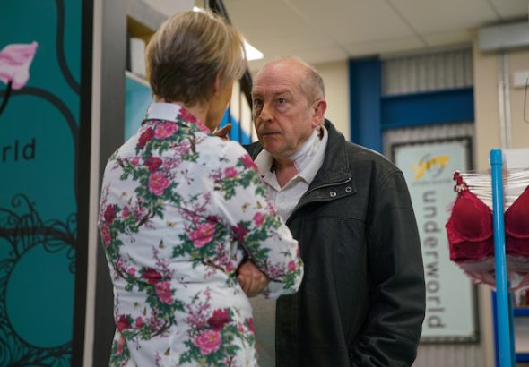 Geoff and Sally on Coronation Street on June 15, 2020