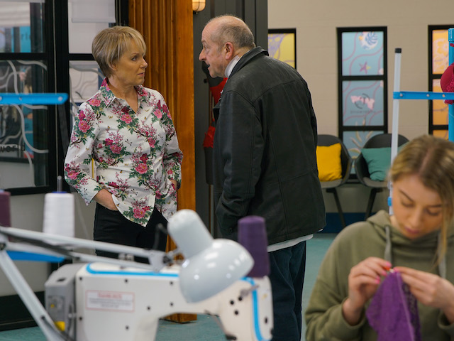 Geoff and Sally on Coronation Street on June 15, 2020