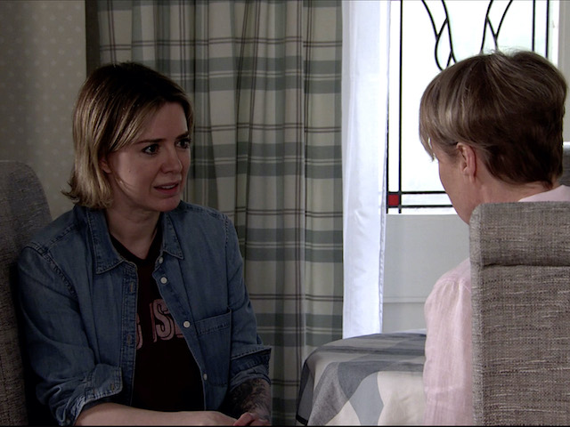 Sally and Abi on Coronation Street on July 20, 2020