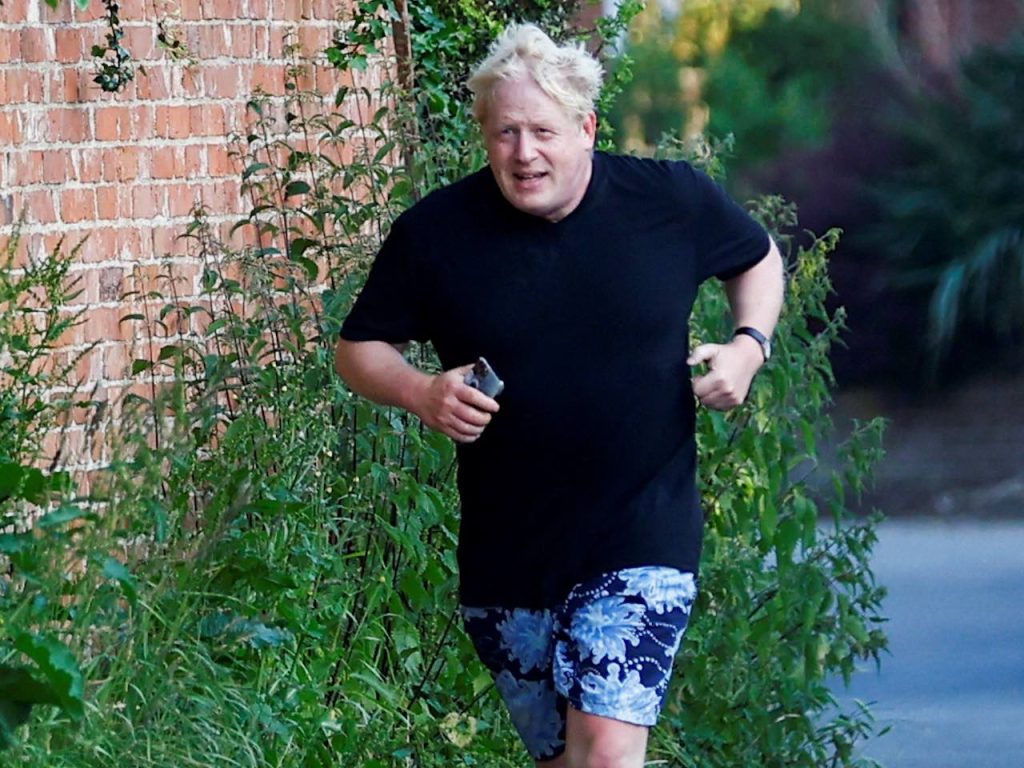 Boris Johnson pictured on June 14, 2023