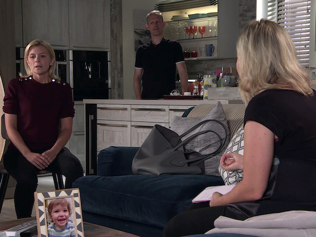 Leanne, Nick and Suki on Coronation Street on October 21, 2020