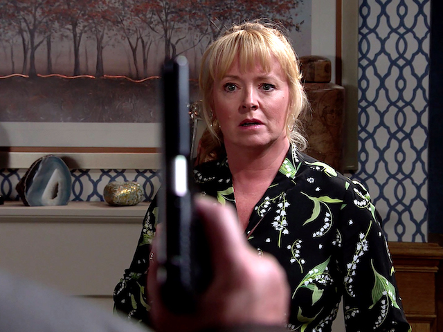 Jenny, Johnny and Scott on Coronation Street on October 30, 2020