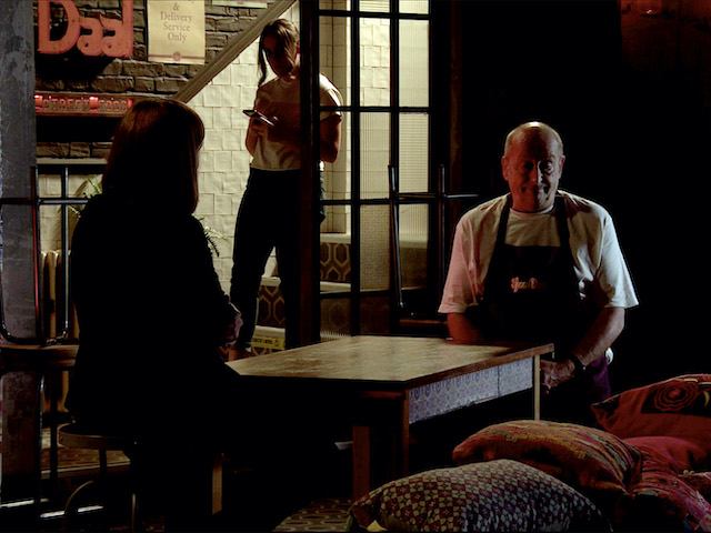 Faye and Geoff on Coronation Street on August 5, 2020