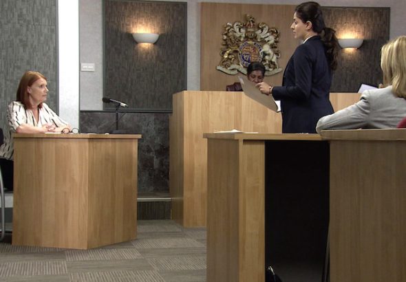 Leanne and the doctor on Coronation Street on November 9, 2020