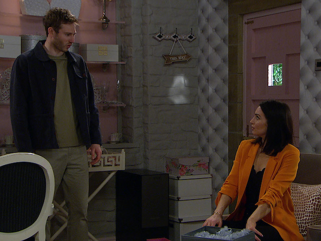 Jamie and Leyla on Emmerdale on July 8, 2020
