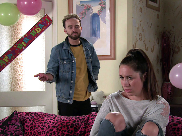 Shona and David on Coronation Street on October 14, 2020