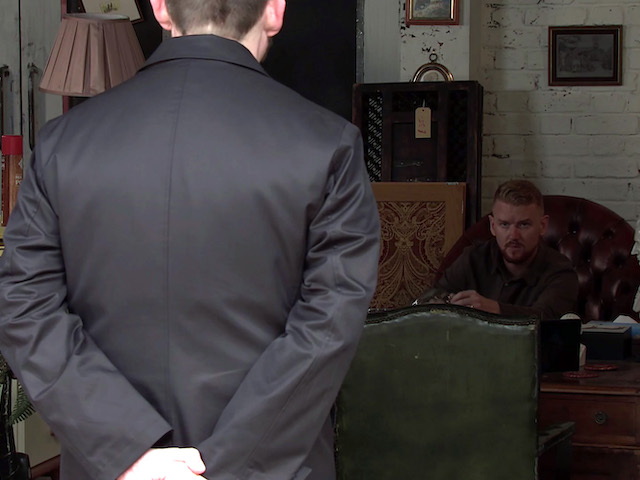 Mick and Gary on Coronation Street on October 16, 2020