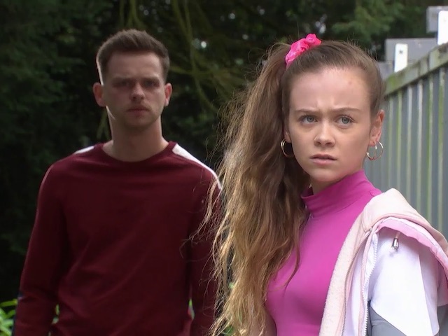 Juliet and Jordan on Hollyoaks on October 5, 2020