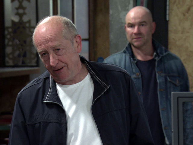 Geoff and Tim on Coronation Street on October 5, 2020