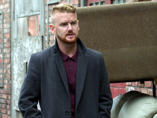 Gary on Coronation Street on October 12, 2020