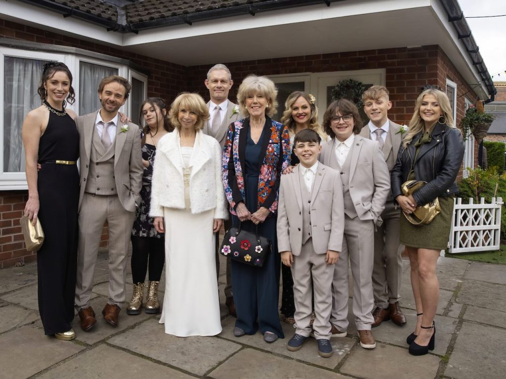 Gail and her family on Coronation Street on December 25, 2024