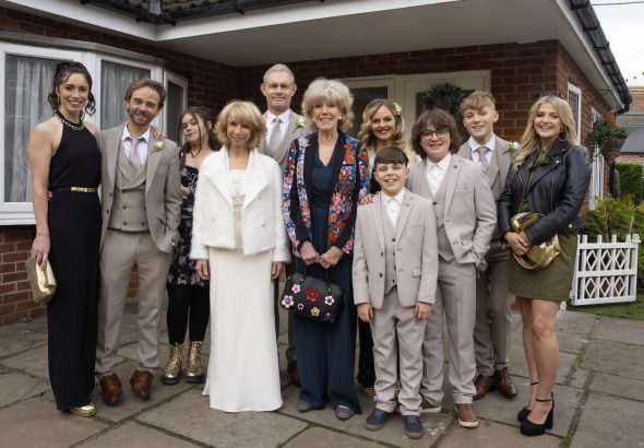 Gail and her family on Coronation Street on December 25, 2024