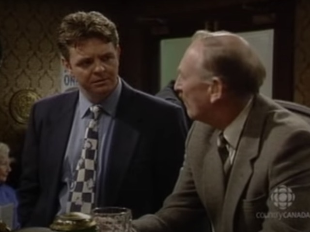 Des and Billy on Coronation Street on October 14, 1996