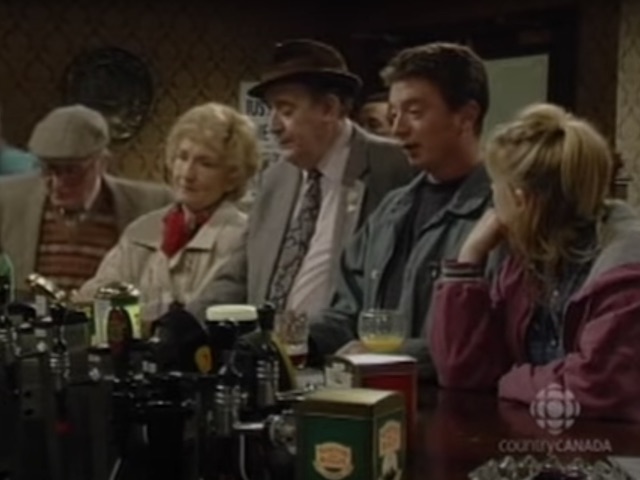 Percy, Emily, Alf, Martin and Tricia on Coronation Street on November 1, 1996