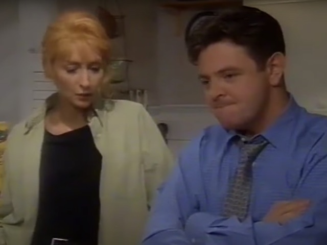 Tricia and Des on Coronation Street on December 11, 1996