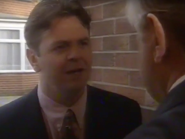 Des and Derek on Coronation Street on December 13, 1996
