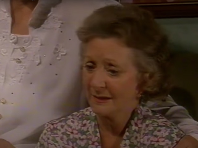 Mavis on Coronation Street on April 9, 1997