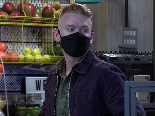 Gary on Coronation Street on October 2, 2020