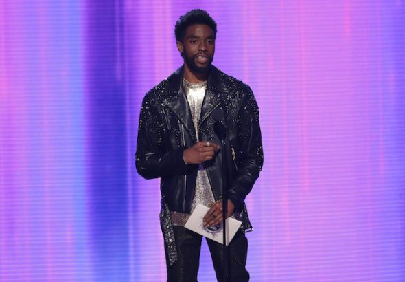 Chadwick Boseman pictured on November 24, 2019
