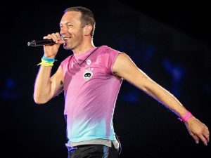 Chris Martin pictured on July 5, 2023