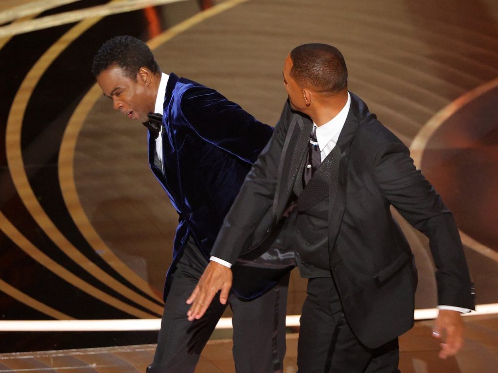 Will Smith and Chris Rock at the 94th Academy Awards on March 27, 2022
