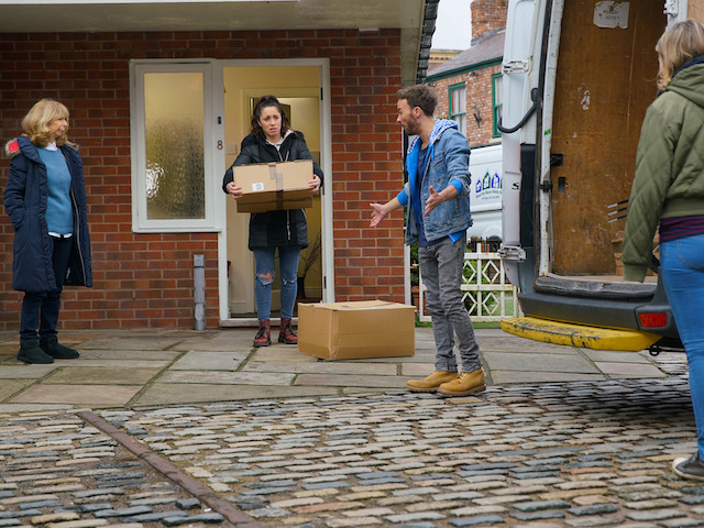 David, Shona and Gail on Coronation Street on January 18, 2021