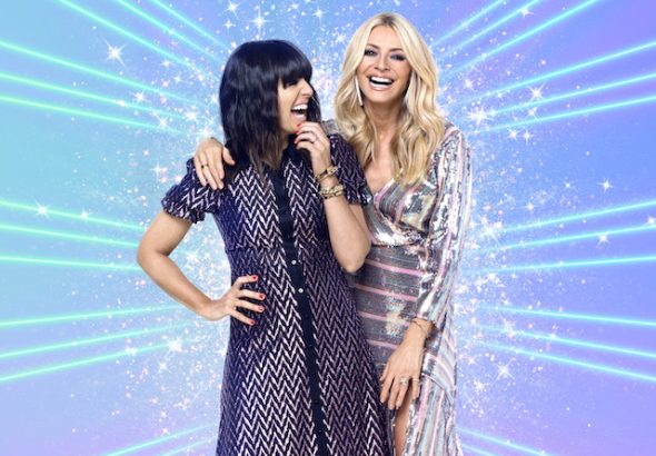 Tess Daly and Claudia Winkleman on Strictly Come Dancing