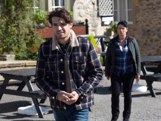 Moira and Mackenzie on Emmerdale on October 29, 2020