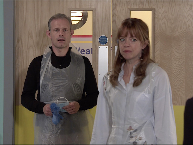 Nick and Toyah on Coronation Street on November 11, 2020