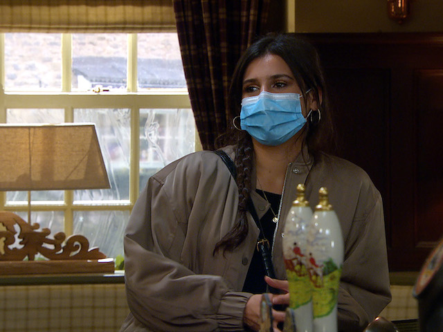 Meena on Emmerdale on October 22, 2020