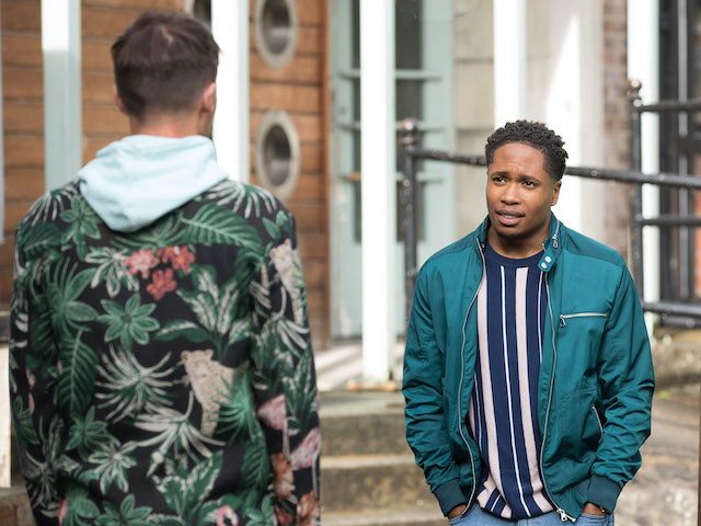 Mitchell and Scott on Hollyoaks on November 18, 2020