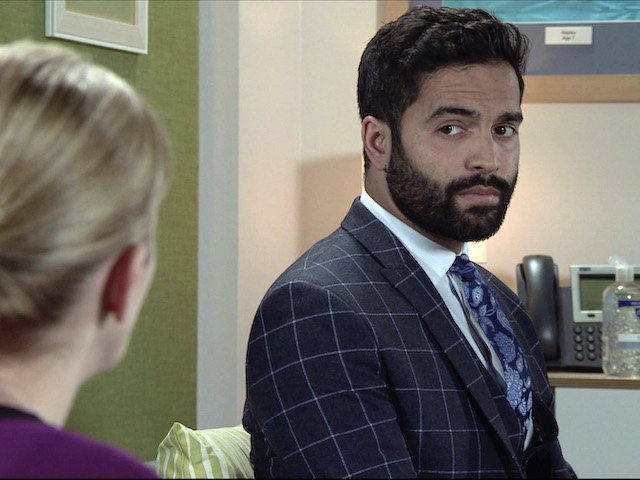 Imran and Leanne on Coronation Street on November 23, 2020