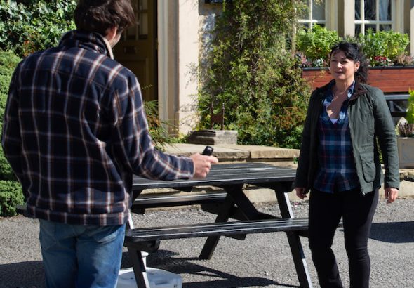 Moira and Mackenzie on Emmerdale on October 29, 2020